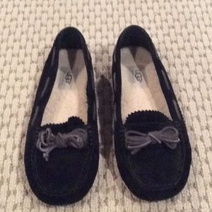 Suede moccasins